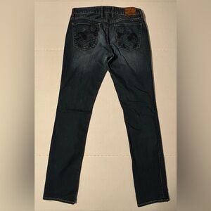 Vintage Lucky Brand Jeans Womens 6/28 Blue Lola Straight Leg Dark Wash Denim